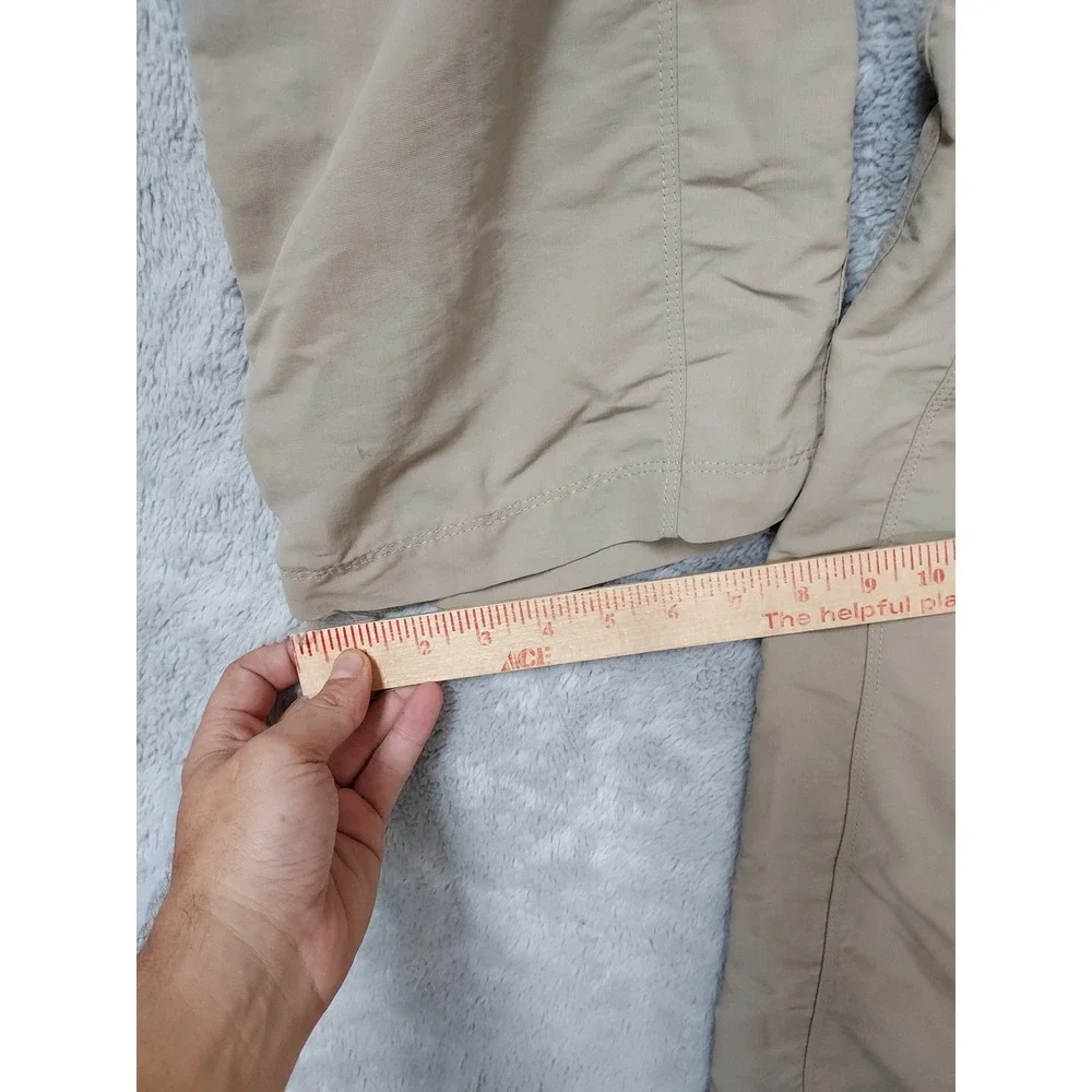 The North Face Pants Mens Medium Convertible Hiking Cargo Tan Cargo Belted Hike